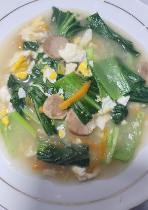 Foto resep Pokcay Siram Bakso Telur