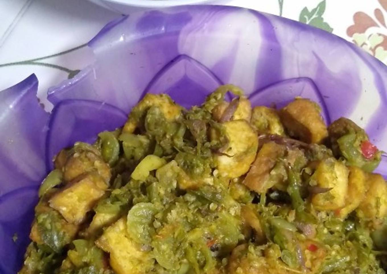Balado ayam+tahu cabe ijo