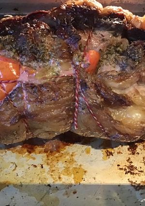 A picture of California Farm Stuffed Leg of Lamb.
