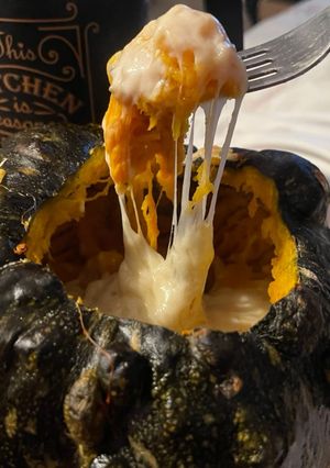 Una foto de Tazón de Zapallo con queso