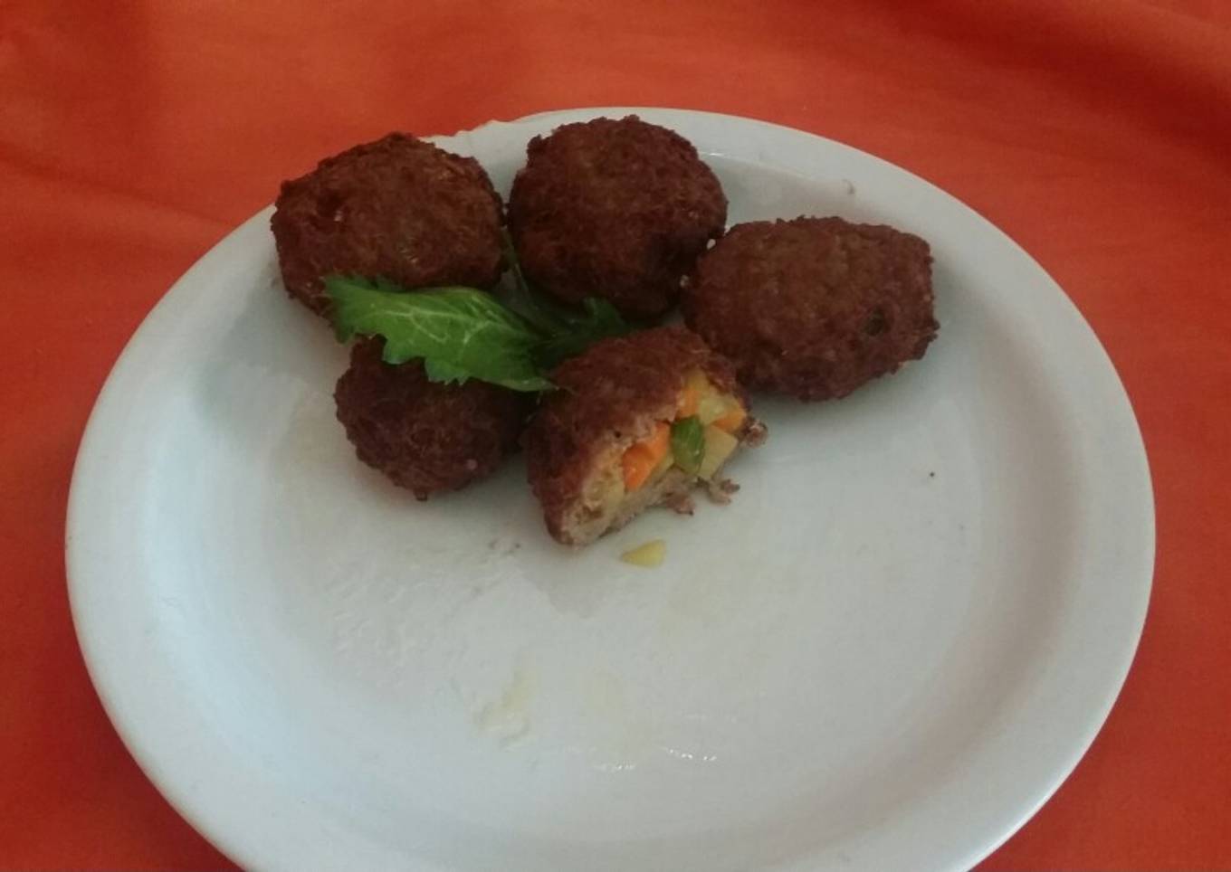 Arbondiga de Carne con Vegetales