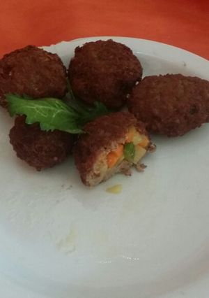 Una foto de Arbondiga de Carne con Vegetales