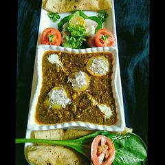 A picture of #Ramadan Aloo Palak Curry.