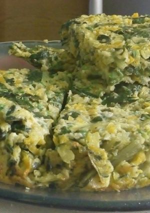 Una foto de Tortilla de verduras fácil para 2