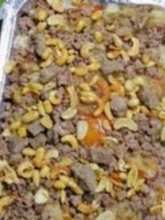 صورة لوصفة الرز بالخلطه بالكبده والمكسرات ♥️😋