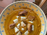 Crema de zanahorias asadas y feta