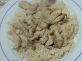 Bifes de Porco com Natas e Cogumelos