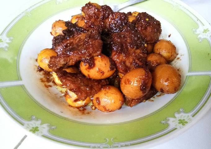 Semur Daging & Telur Puyuh