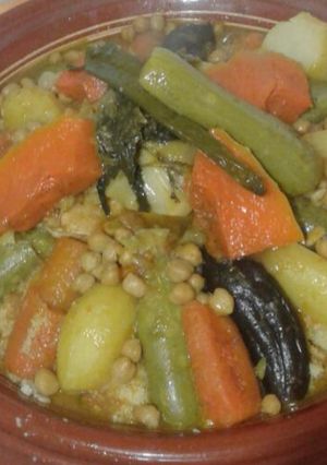 A picture of Traditional Moroccan Couscous.