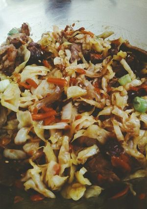 Una foto de Salteado de Ensalada Coleslaw Cetogénico! (LCHF)