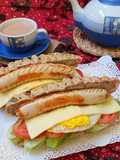 Multigrain Bread Chicken Sausage Sandwich
