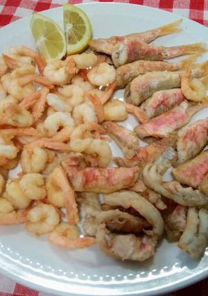 Foto di Frittura di triglie e gamberetti