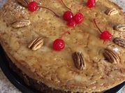 Una foto de chocoflan con flan casero