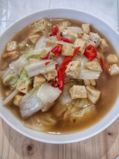 Foto resep Tumis sawi putih tahu