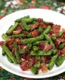 Đậu que xào thịt xông khói (green bean stir fried with bacon)