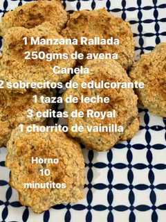 Una foto de Galletas de avena y manzana