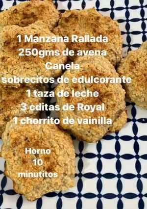 Una foto de Galletas de avena y manzana
