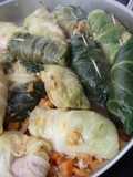 Salsicha fresca com Couve Lombarda