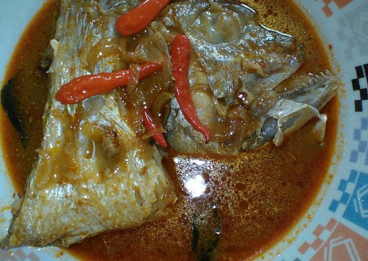 Langkah Mudah untuk memasak Head Fish Yellow spices yang Bikin Ngiler