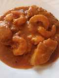 Rape en salsa de langostino