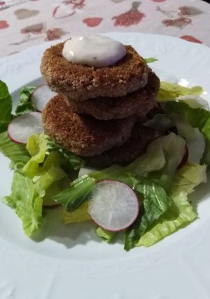 Foto di Schiacciatine al forno con patate e cavolo viola
