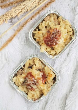 Foto resep Baked Pasta Bolognese Cheese