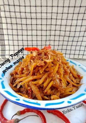Foto resep Oseng Pepaya/kates Pedas Manis