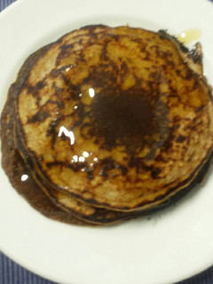 Una foto de Tortitas-hot cakes- de plátano y avena