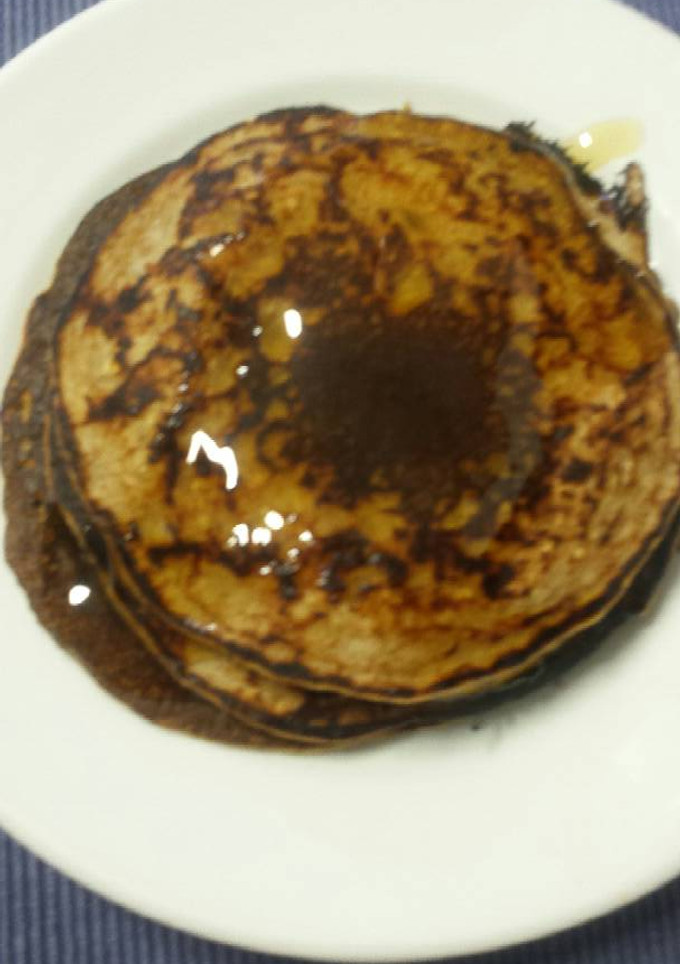 Una foto de Tortitas-hot cakes- de plátano y avena