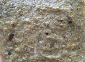 Una foto de Budín de colas de acelga