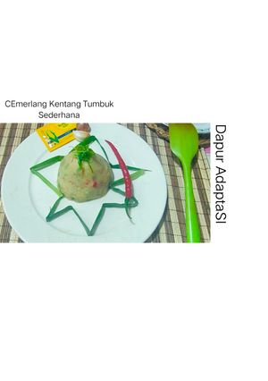Foto resep Cemerlang Kentang Tumbuk Murni SEderHana✊🙏🏻🤍👍🏻