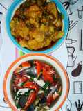 Plantain and crab/snail pepper soup