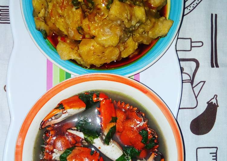 My Daughter love Plantain and crab/snail pepper soup