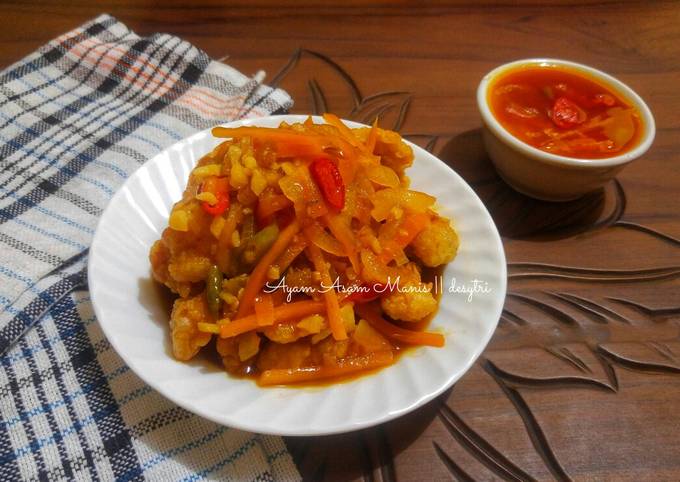 Resep Ayam Asam Manis Anti Gagal