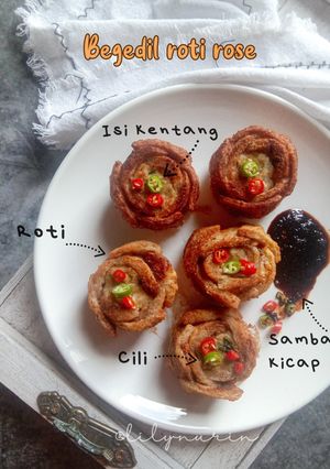 Gambar Begedil roti rose