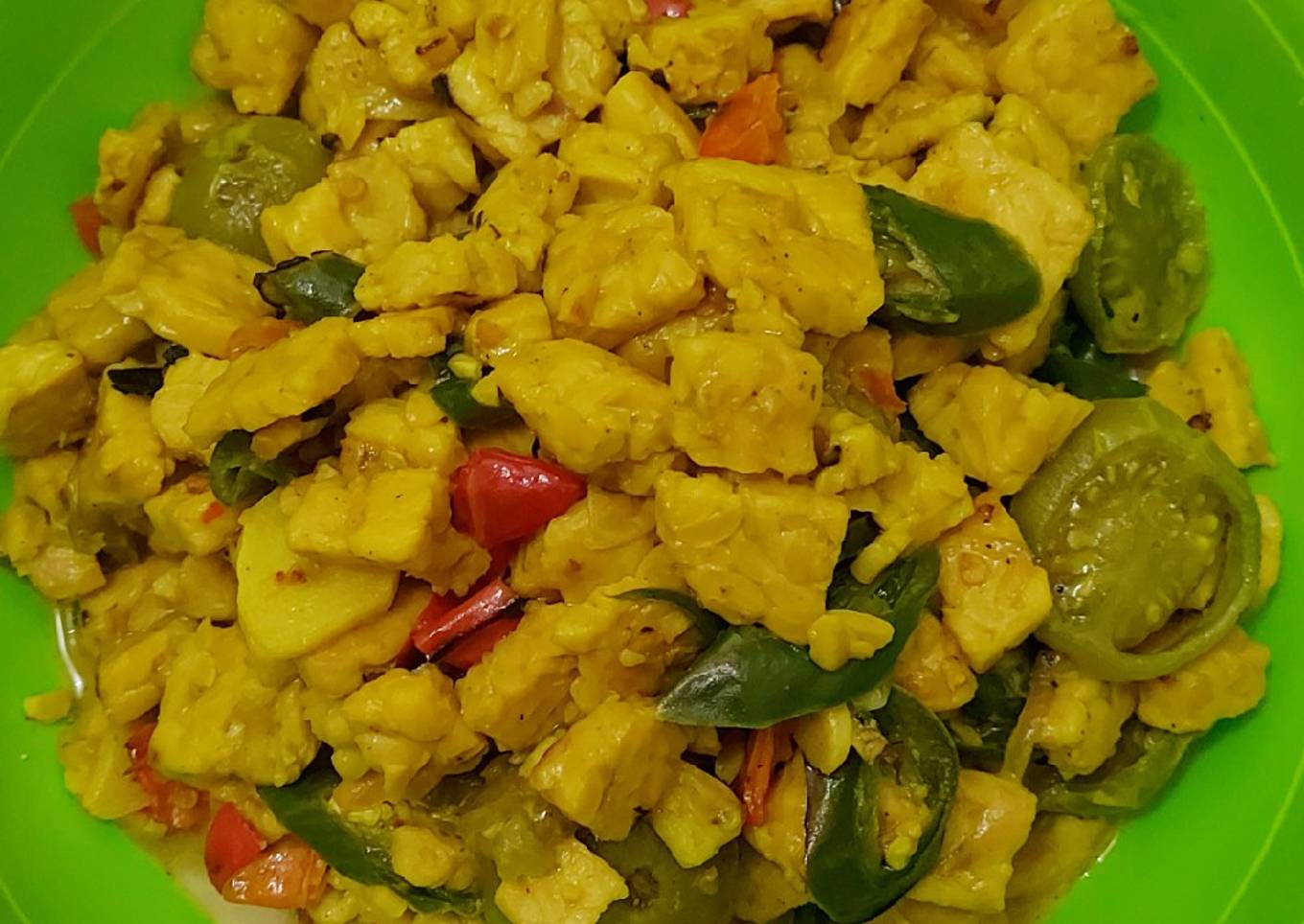 Tempe kuning simpel