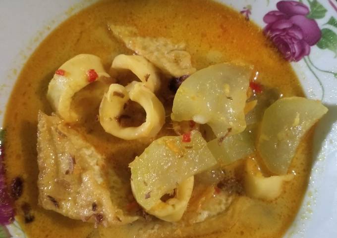 Resep Gulai Cumi Labu Dan Tahu Oleh Fitriapri Cookpad