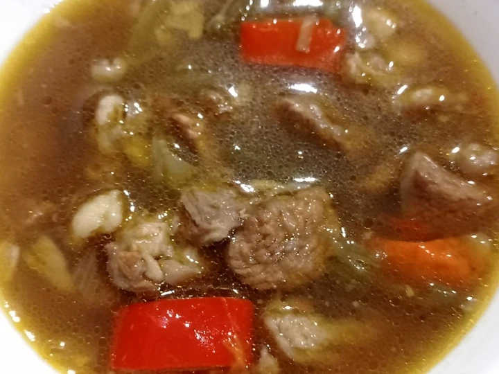 Langkah Gampang Membuat Resep Asem asem daging sapi yang Enak Banget