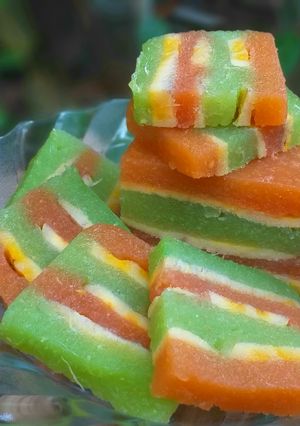 Foto resep Kue lapis singkong pisang
