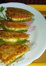 A picture of Tricolor paratha.