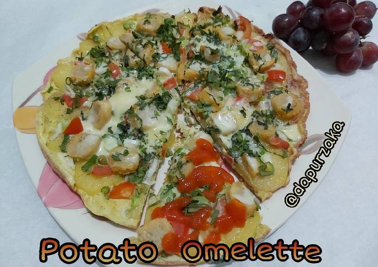 Resep 094》Potato Omelette Anti Gagal