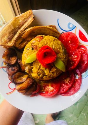 Una foto de Arroz amarillo a la cerveza