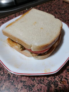 Una foto de Sándwich de Mejillones en escabeche
