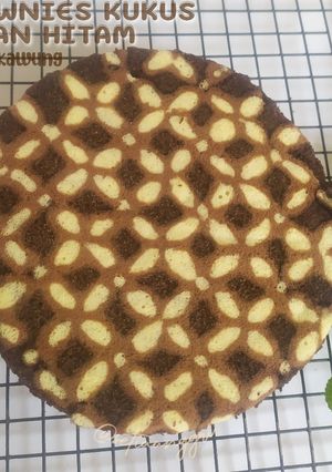 Foto resep Brownies Kukus Ketan Hitam motif Batik