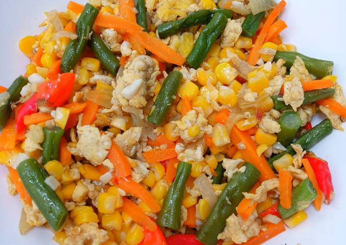 Standar Resep bikin Orak Arik Sayuran Telor Simpel yang gurih