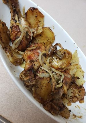 Una foto de Cocina muslos de pollo rápido