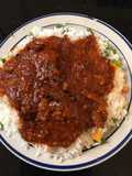 Yummy rice with stew