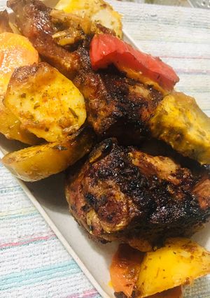 Una foto de PECHITO DE CERDO (CON MANTA) 🤗😋😋🤗 (al horno)