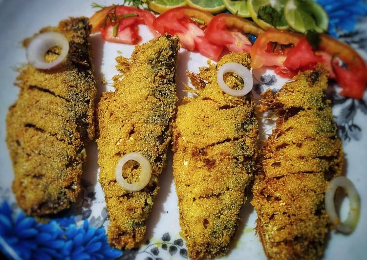 Simple Way to Make Tasty Rava/semolina fish fry