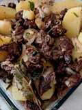 Cachola frita e batata 🥔cozida
